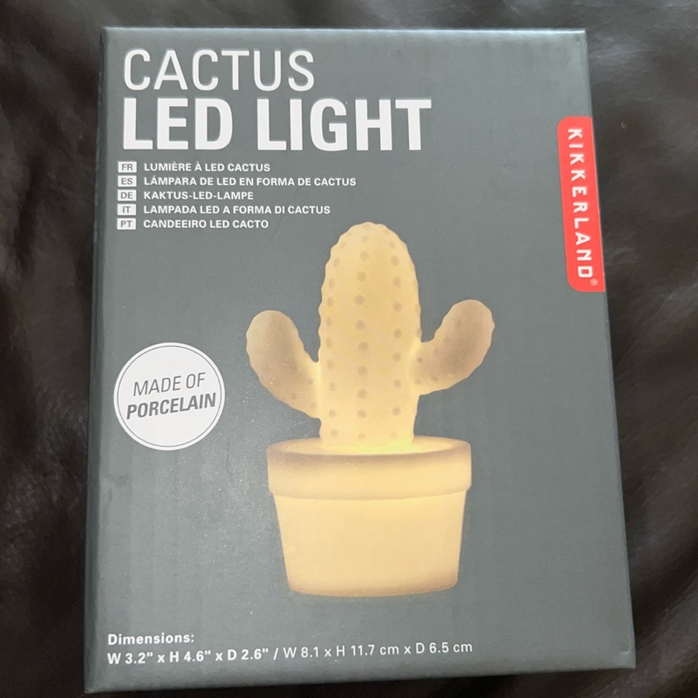 Kikkerland Cactus Led Light
